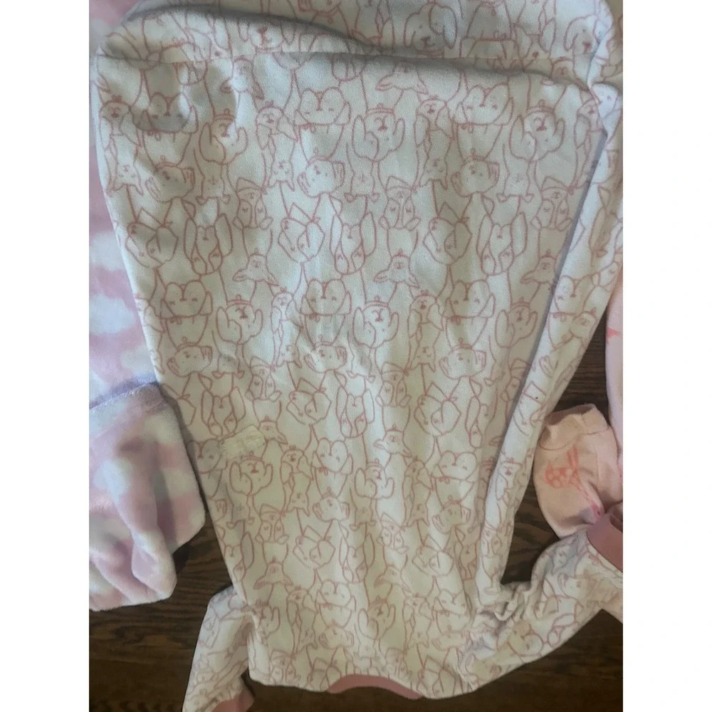 Carter's Hudson Baby Fleece Sleep Sack Bundle Giraffe Dog‎ Cloud Pink White 0-6M